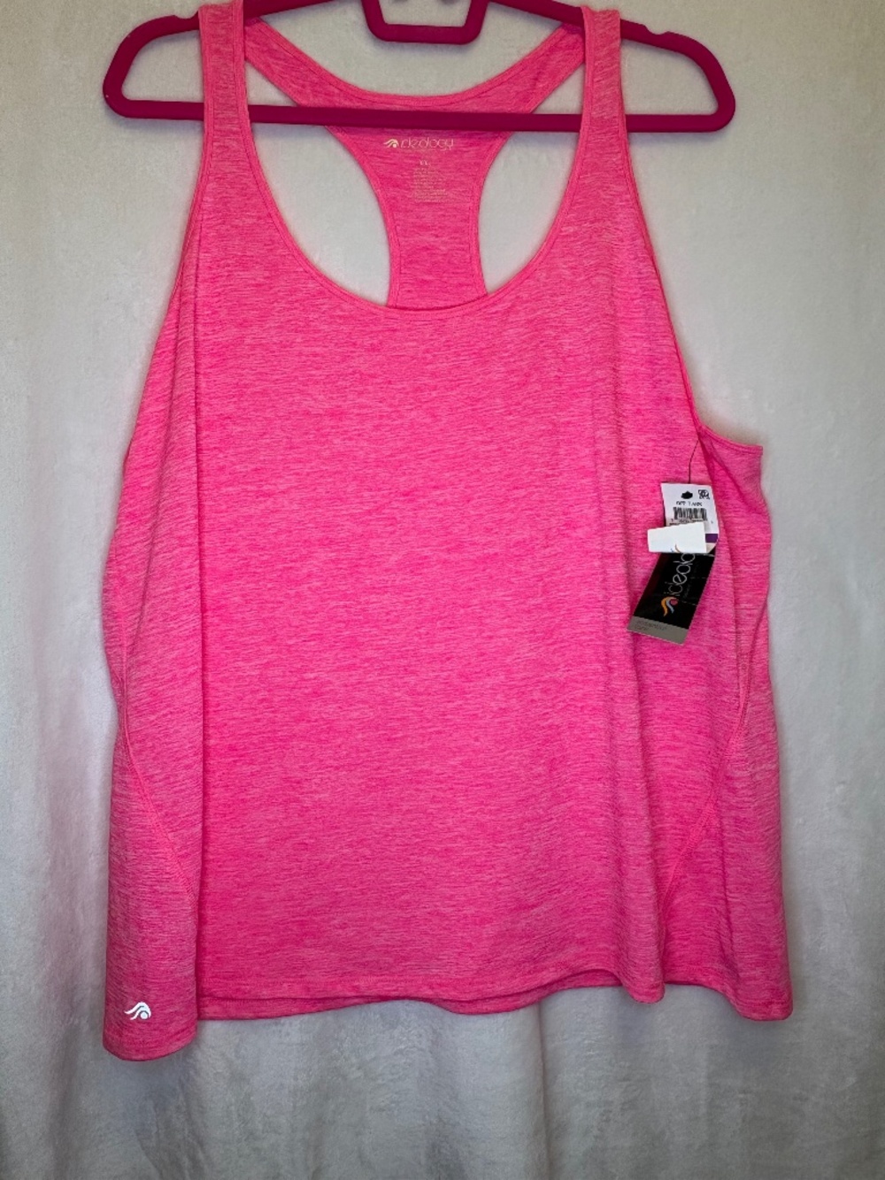 Ideology Pink Racerback Tank Top XXL Athletic Workout Top Lightweight Active
